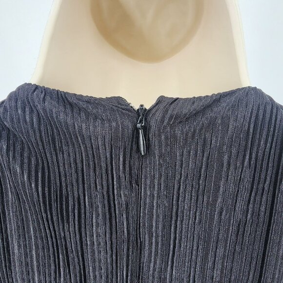 Anne Klein Size 2 Womens Black Pleated Sleeveless Wide Leg Jumpsuit - Picture 10 of 12